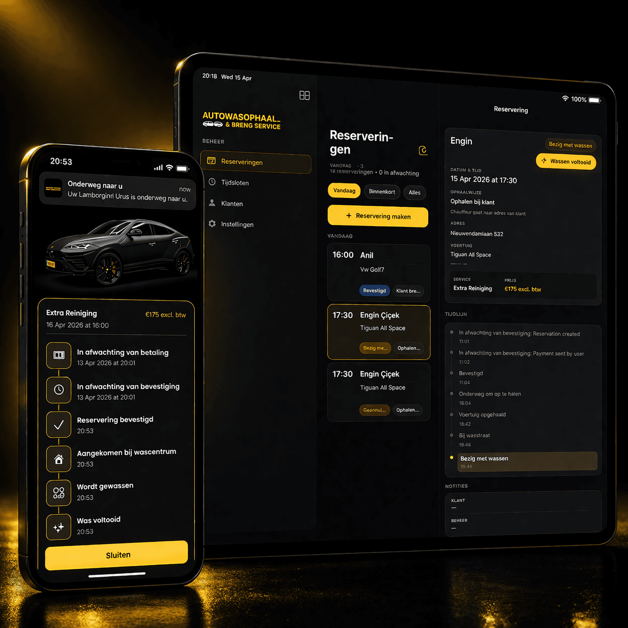 Rezervy booking app preview