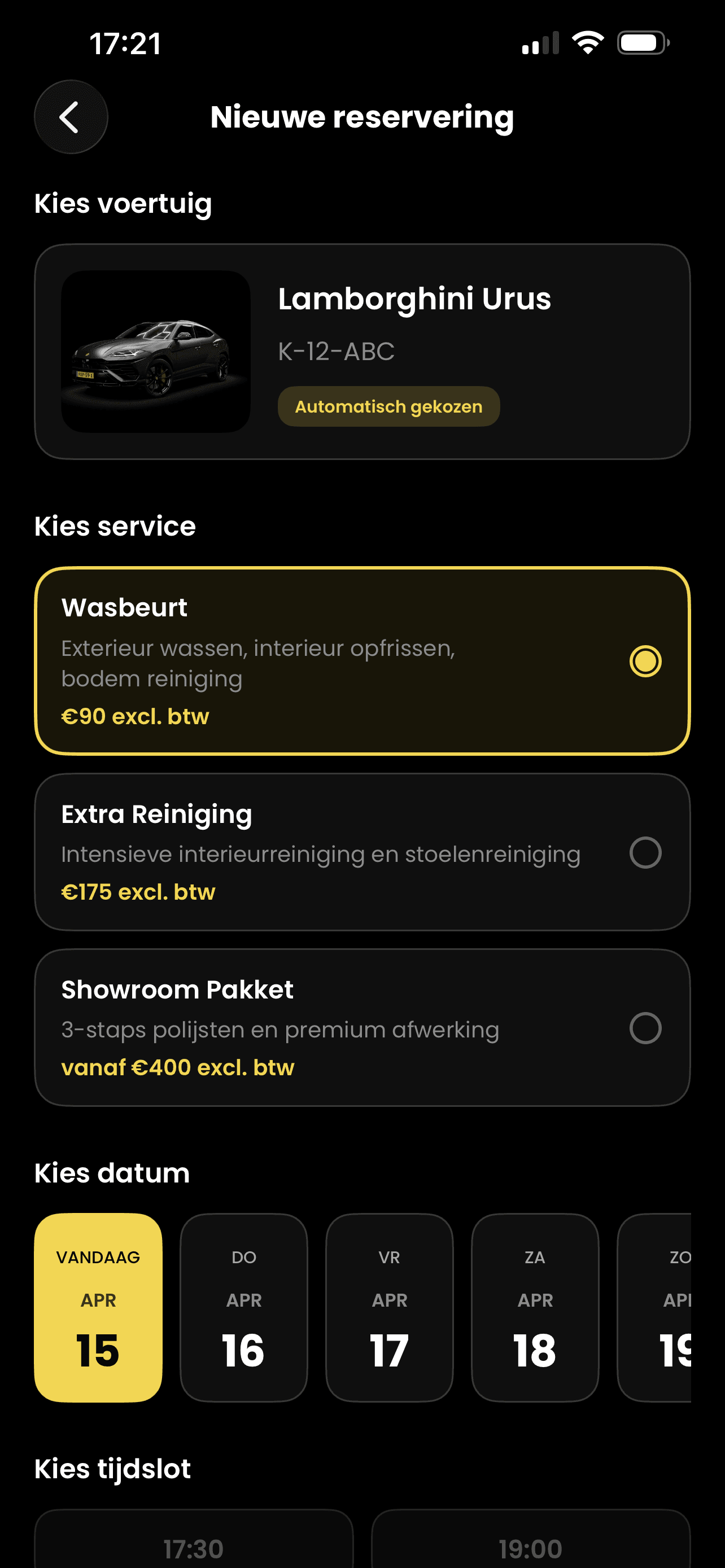 Klant kiest in 5 seconden een dienst